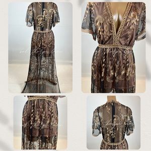 Beautiful Gold & Black Romper